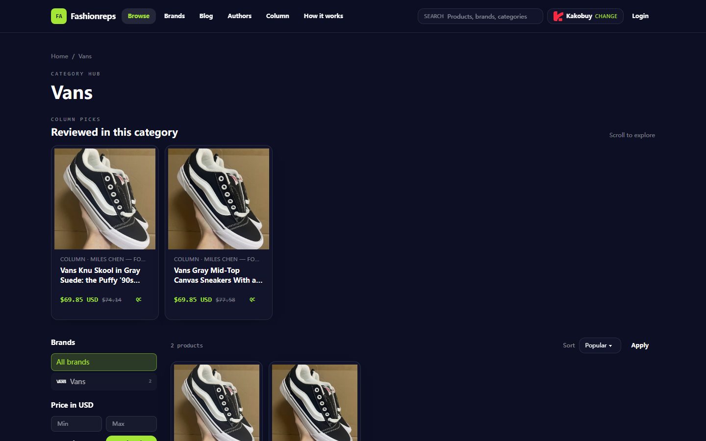 How to Estimate vans Fall/Winter Parcel Costs