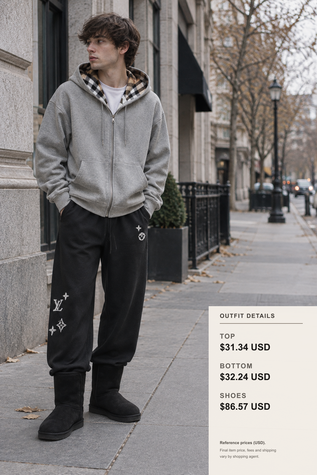 Yeezy Hoodie Outfits for Fall-Winter Proportions outfit 1 full-body street style for fashionreps
