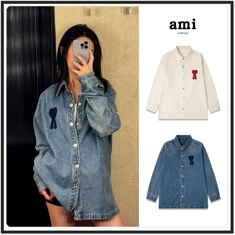 Ami Paris Heart-Embroidered Denim Jacket Review: A $45.97 Button-Front Trucker Inside a 70-Variant Listing