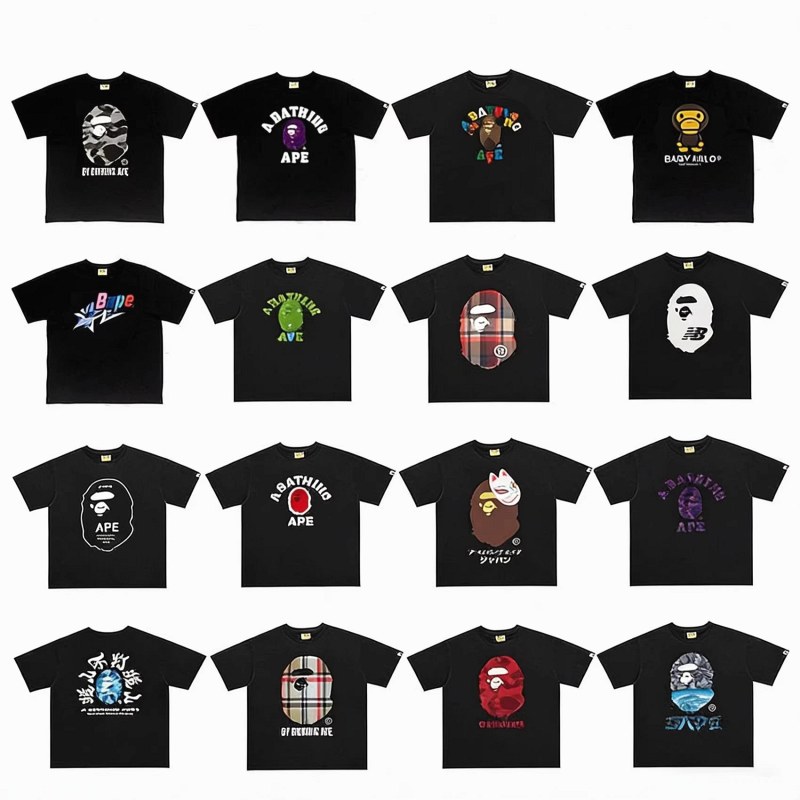 Bape Classic Monkey Print T-Shirt Collection Review: Fit, Print Detail and QC Photos