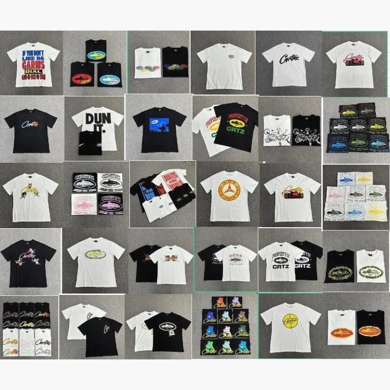 Corteiz Graphic Print Multicolor T-Shirt Collection Review: 3D Lettering in a Loose Crew Neck