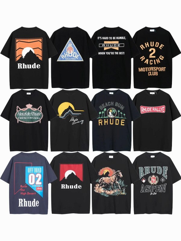 Rhude "Dark" Series T-Shirt Collection Review: Boxy Cotton Print Tees for Under $9